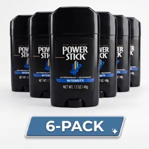 Power Stick Intensity Men`s Deodorant, (Pack of 6)