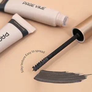 PAGE VINE Hold'Em Up Eyebrow Gel Slick & Weightless Formula for Fuller Brows Fine Sculpting Brush Smudge-Proof Gel Ideal for Quick Morning Routines Cosmetic
