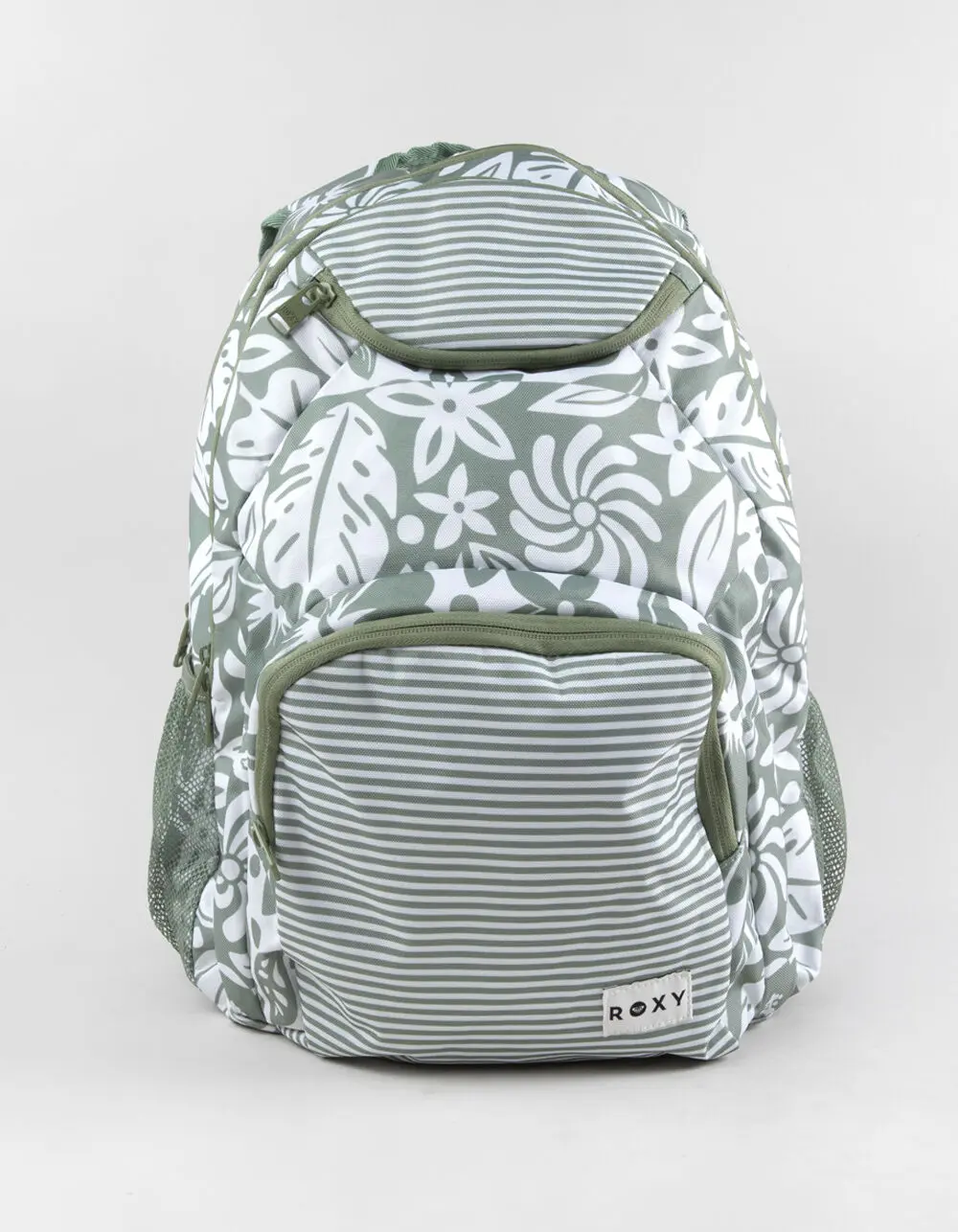 ROXY Shadow Swell Womens Medium Backpack, Green & White