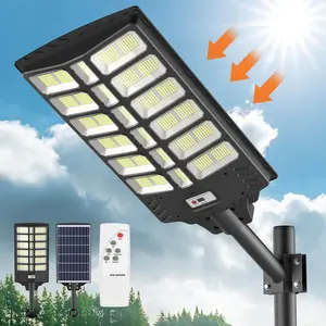 Solar Street Light Outdoor,3 Modes LED Motion Sensor Security Wall Lamp,Remote Control,IP65 Waterproof for Yard,Garden,Porch Decor