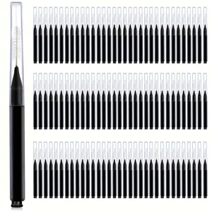 80Pcs Mini Eyebrow Brush Brow Perm Brush Disposable Brow Lifting Brushes Bendable Micro Eyelash Brush Applicators Eyelash Separator Tool Makeup Tools