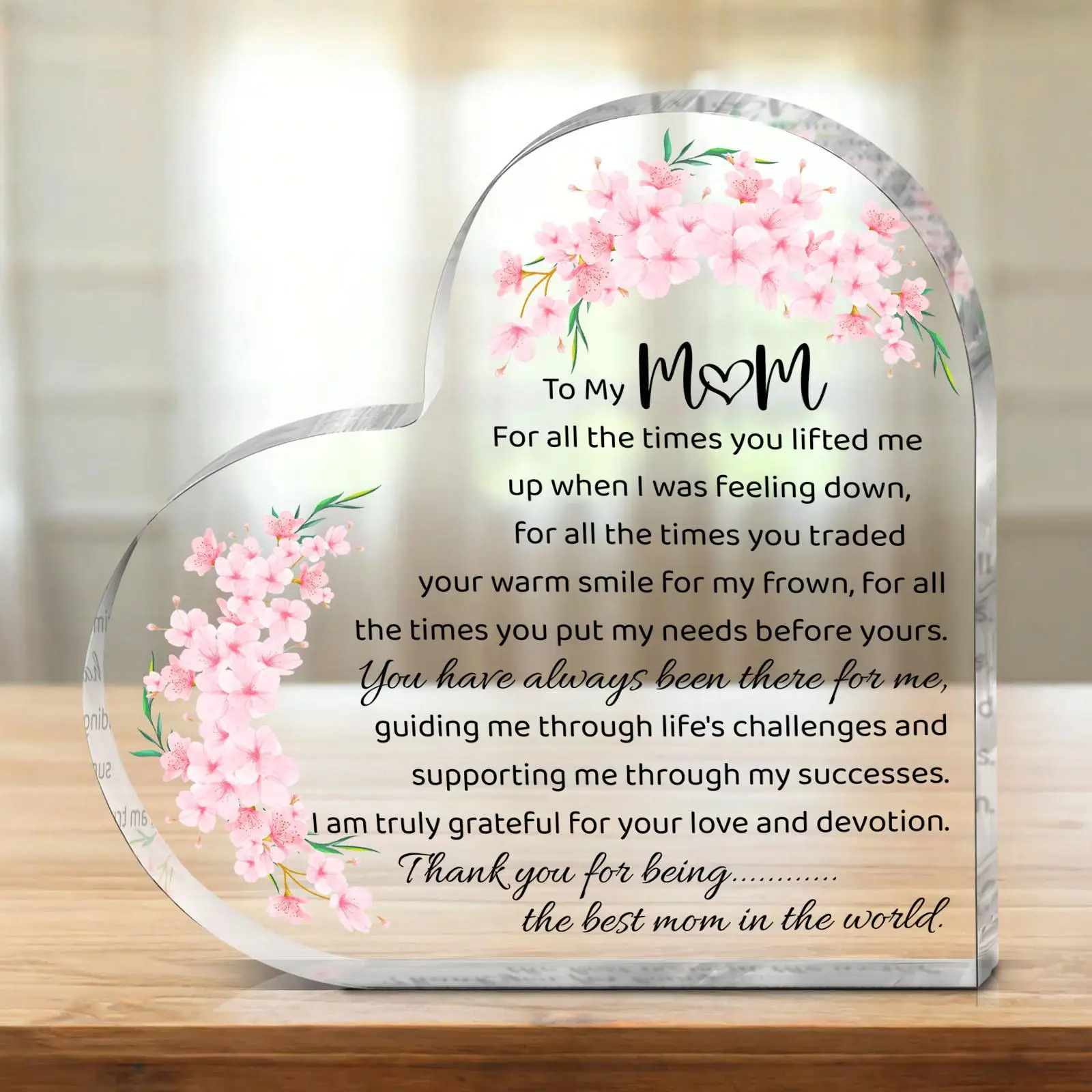 Acrylic Mom Gift, 1 Count/12pcs/set Thank You Gift for Mom, Definition Acrylic Plaque, Desk Signs Ornament for Table Tops, Home Decor