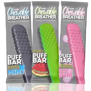 New Chewable Breath Relief Stick Lemongrass Scented Essential Oil 3-piece Trial Pack With Refill Pack Helps Relieve Respiratory Discomfort Helps Break Bad Habits Healthy Fitness