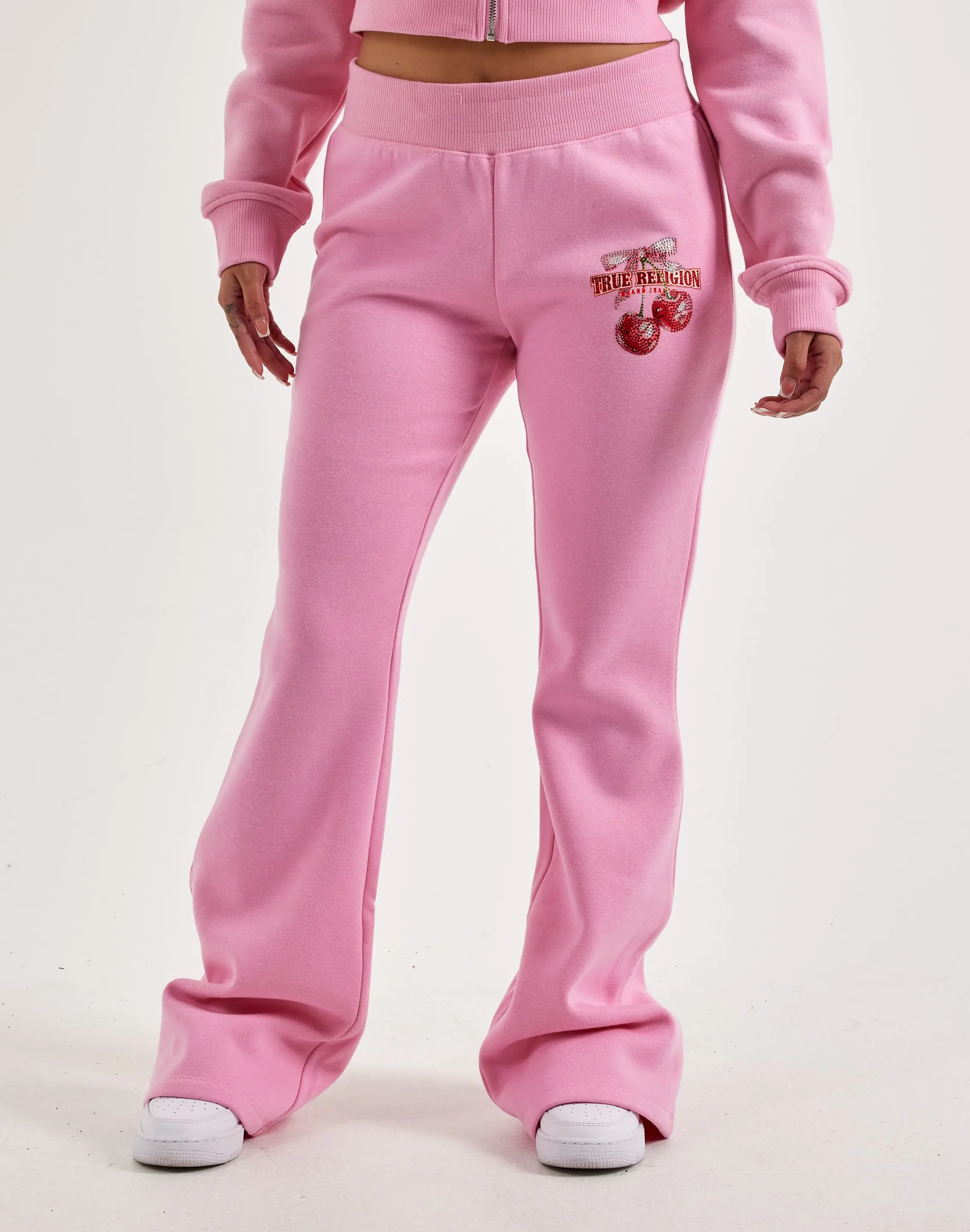 Womens True Religion Cherry Bootcut Fleece Sweatpants