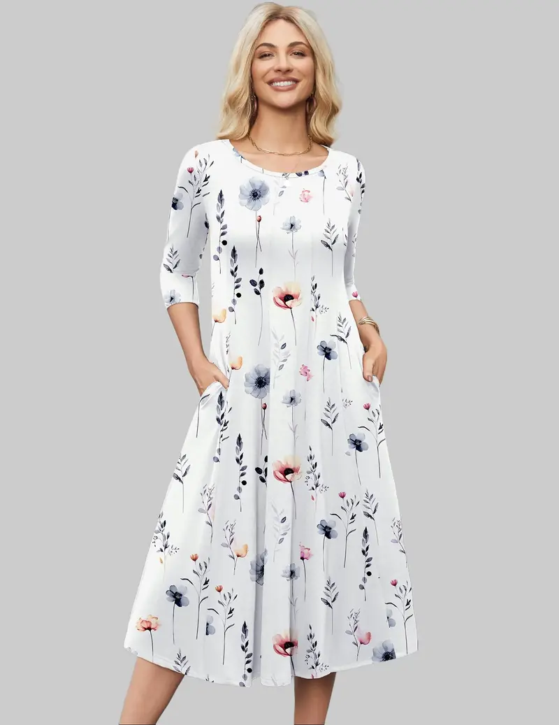 3/4 sleeve dresses - TikTok Shop 3/4 sleeve dresses - TikTok Shop