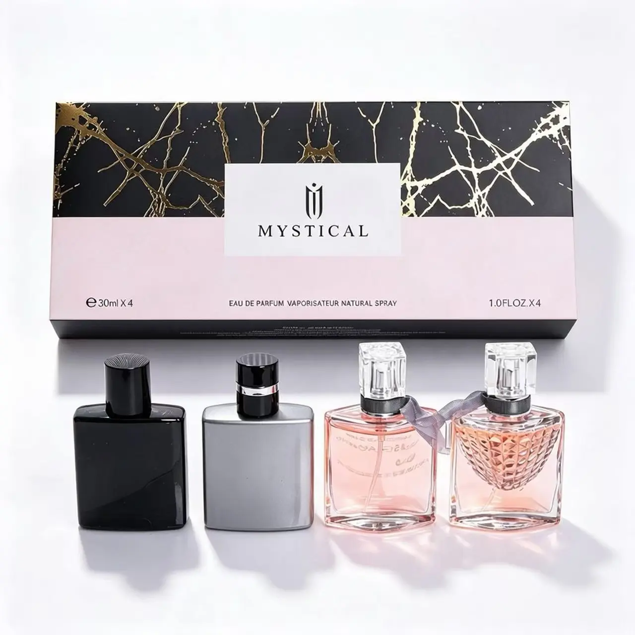 MYSTICAL Perfume Gift Set| 4x30ml |Eau deParfum, Unisex Long Lasting FragranceCollection, Portable Perfume Kit for Men &Women, Ideal Gift for Birthday Holiday,Ultimate complimentary fragrance designedexclusively for couples and lovers