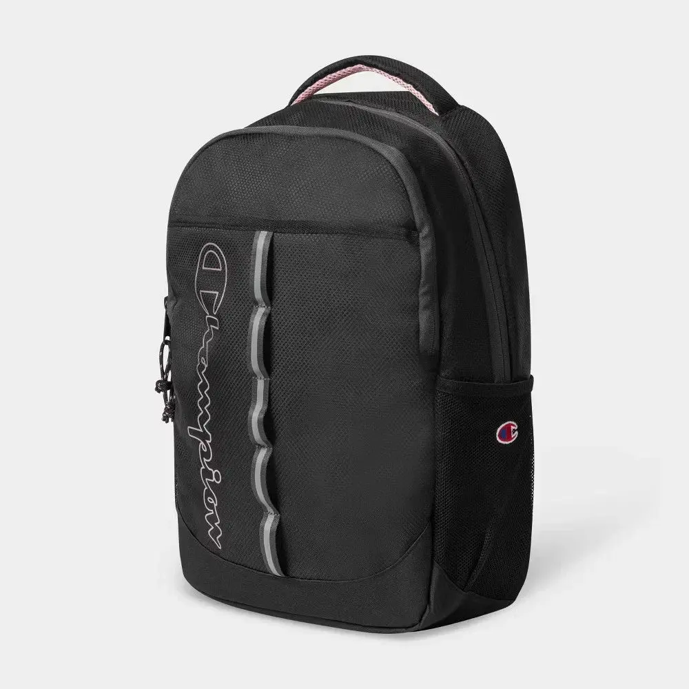 Champion Center Backpack, Black-Pink Color, Functional Backpacks for School, School Backpack