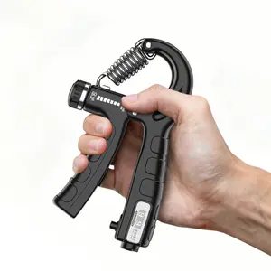HARISON Adjustable Hand Grip Strengthener Forearm Exerciser - Black exercise equipment finger