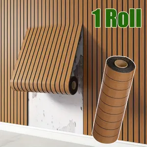 3D Wall Panel Decorative Roll, Modern Waterproof Self-Adhesive Wallpaper, Ideal for Bedroom Living Room Office Background Walls
