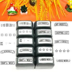 Office Task Planning Stamp Set, to Do List Shopping List Markers, Daily Weekly Priority Division, Home Office Multi-Scene Use, Office Supplies