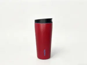 Owala Red SmoothSip Slider 20oz Tumbler - Portable Drinkware Water Bottle, Vacuum Flask for Daily Use, Water Bottles