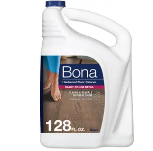 Bona Hardwood Floor Cleaner Refill - 128 fl oz - Unscented - Refill for Bona Spray Mops and Spray Bottles - Residue-Free Floor Cleaning Solution for Wood Floors