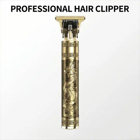Alloy Dragon and Phoenix Hair Clipper, Men's Hair Clipper, Suitable for Salon Shaving and Beauty Tools - Men's Gift, Full Set of Professional Hair Clipper Tools, Shaver with Guide Comb and Charging Cable Organizer Hanging Cordless Hair Cutting Cordless Ha