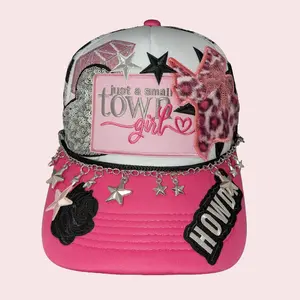 Deluxe Customizable Hat with Unlimited Patches Unisex Trucker Baseball Ponytail Hats with Unlimited patches Comfortable Fit Various Colors and  Styles Now Includes Background HTV