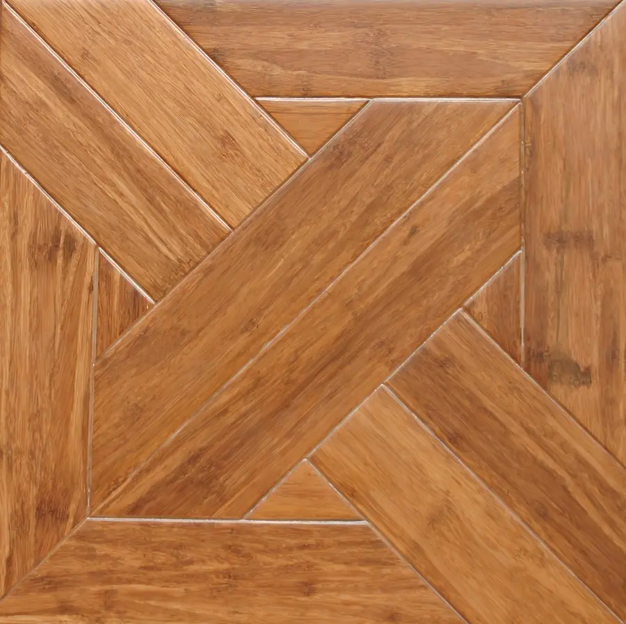 Luxury Parquet Engineered Strand Bamboo Floor 9/16" Thick x 15-3/4" Width x 15-3/4" Length Gothic Design 1.72 sq. ft. per Piece