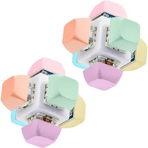 Keyboard clicker toy keyboard cube mechanical key keyboard mobile phone pendant button stress relief adult gift