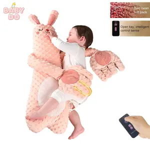 Baby Soothing Palm Pillow - 3-Level Adjustable Mom-Style Patting Toy, Soft Animal-Shaped Stuffed Pillow with Palm Pad, Calming for Toddlers