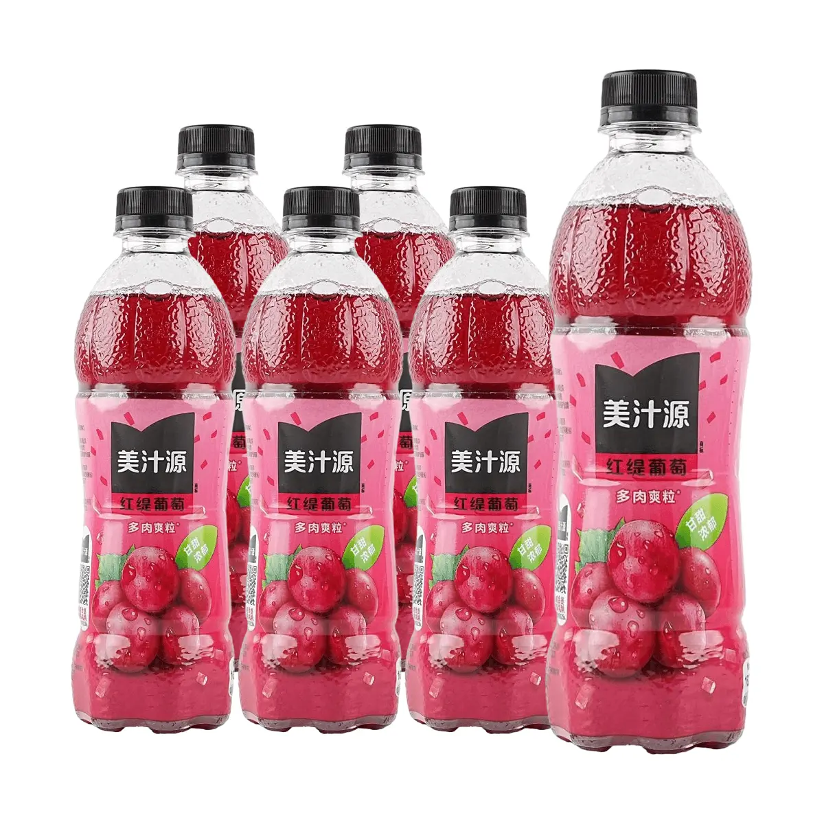 Minute Maid Red Grape Juice Drink with Real Fruit Pulp, 450ml Bottles, 6-Pack Value Bundle