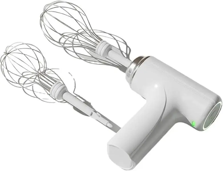 USB Power Replenished 3-Speed Electric Hand Mixer, Solid Durable Multifunctional Kitchen Mixer Comes with 2 Whisks, Smooth Easy-to-Wash Baking Tool for Home Kitchen DIY Baking