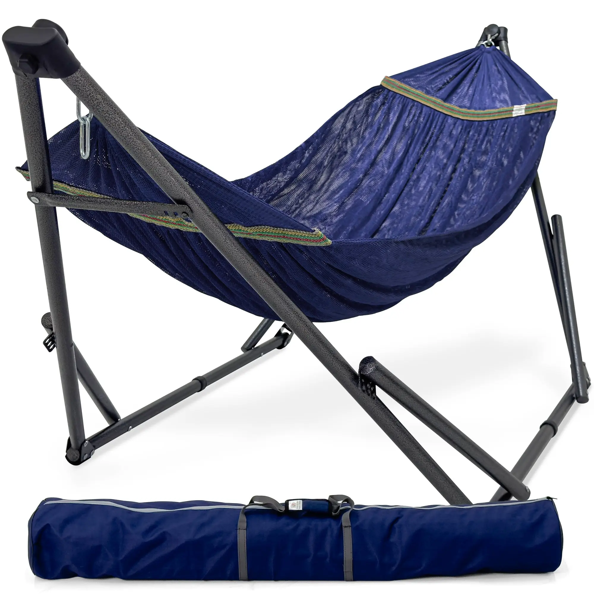 Tranquillo Original Collapsible Outdoor Hammock with Stand for Ultimate Relaxation, Patio Swing Chair