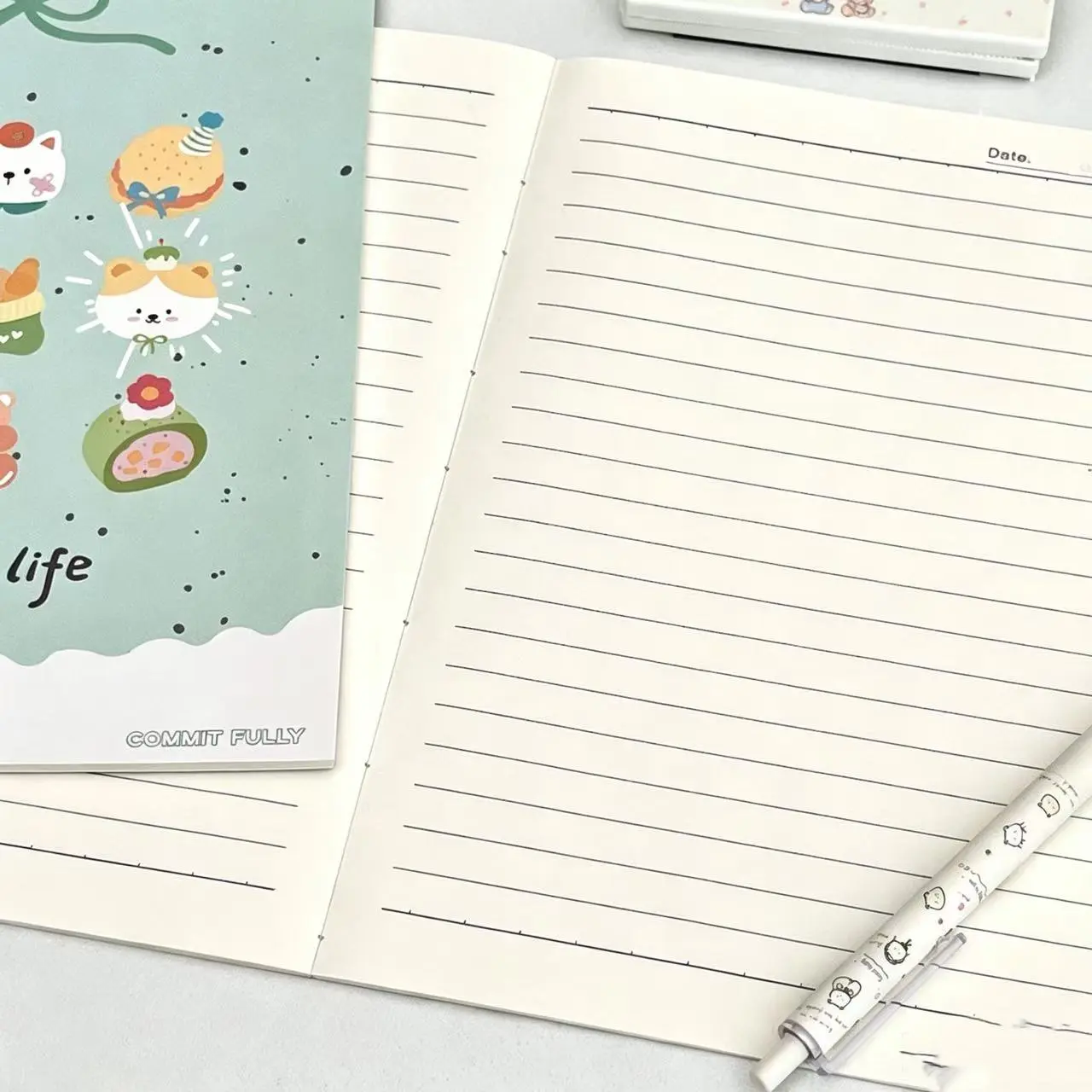 【NO.1】A5 Stitched Notebook | White Pages (5.8 × 8.3 inches)