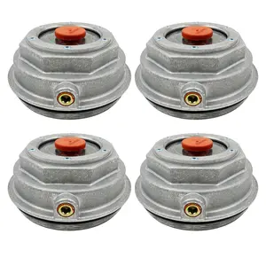 Torque 4 PCS 3404075 Aluminum Hub Caps for Trailer Axle Replaces Stemco 340-4075