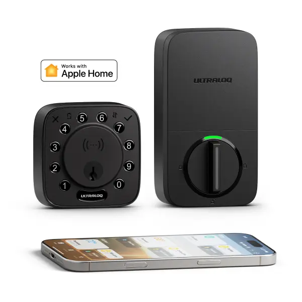 ULTRALOQ Bolt NFC Smart Lock, Combination Lock,Tap to Unlock with iPhone and Android NFC, Built-in WiFi Smart Locks for Front Door, App Remote Access, Auto-Lock, Auto Unlock, Bluetooth,Works with Apple Home,Alexa, Google,Keyless & Touchless Entry, Modern,