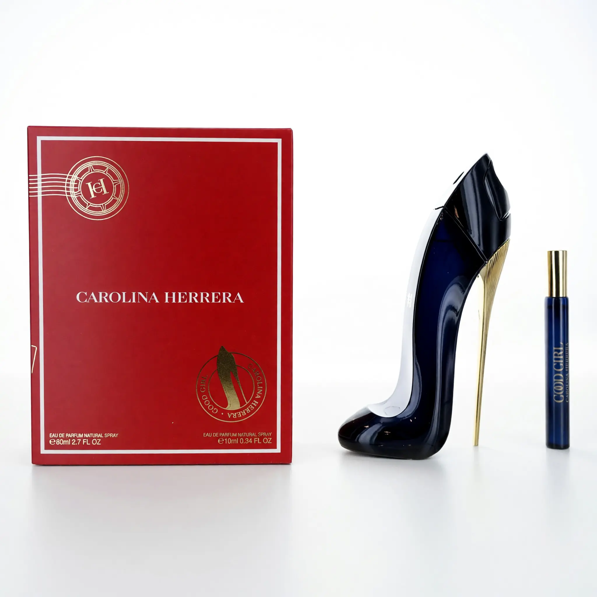 Women's Good Girl by Carolina Herrera 2-Piece Fragrance Gift Set - Oriental Scent with EDP, Tuberose, Jasmine Notes, 2.7oz Size