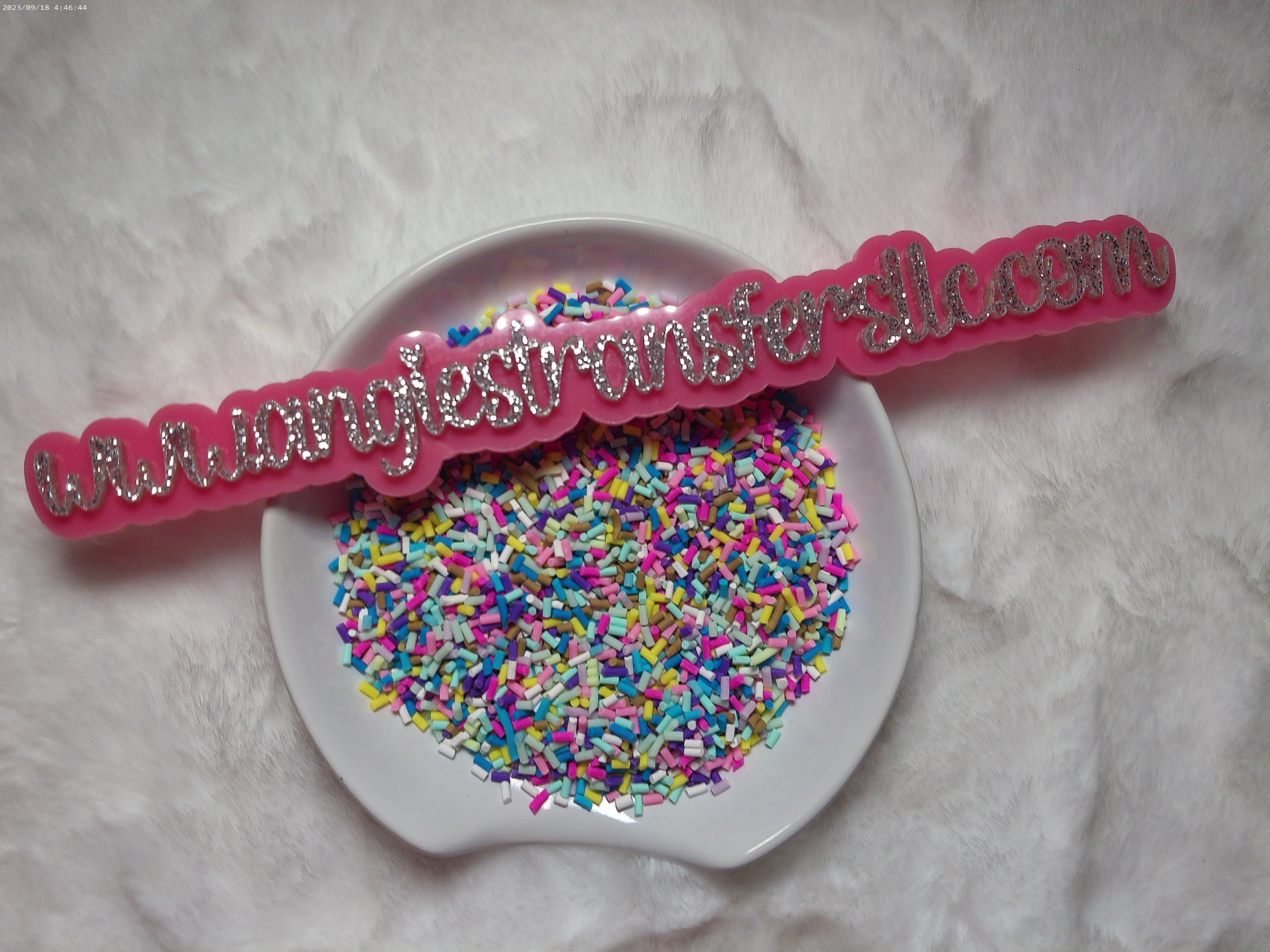 Colorful polymer clay for snowglobe tumbler, nail arts, slime, etc