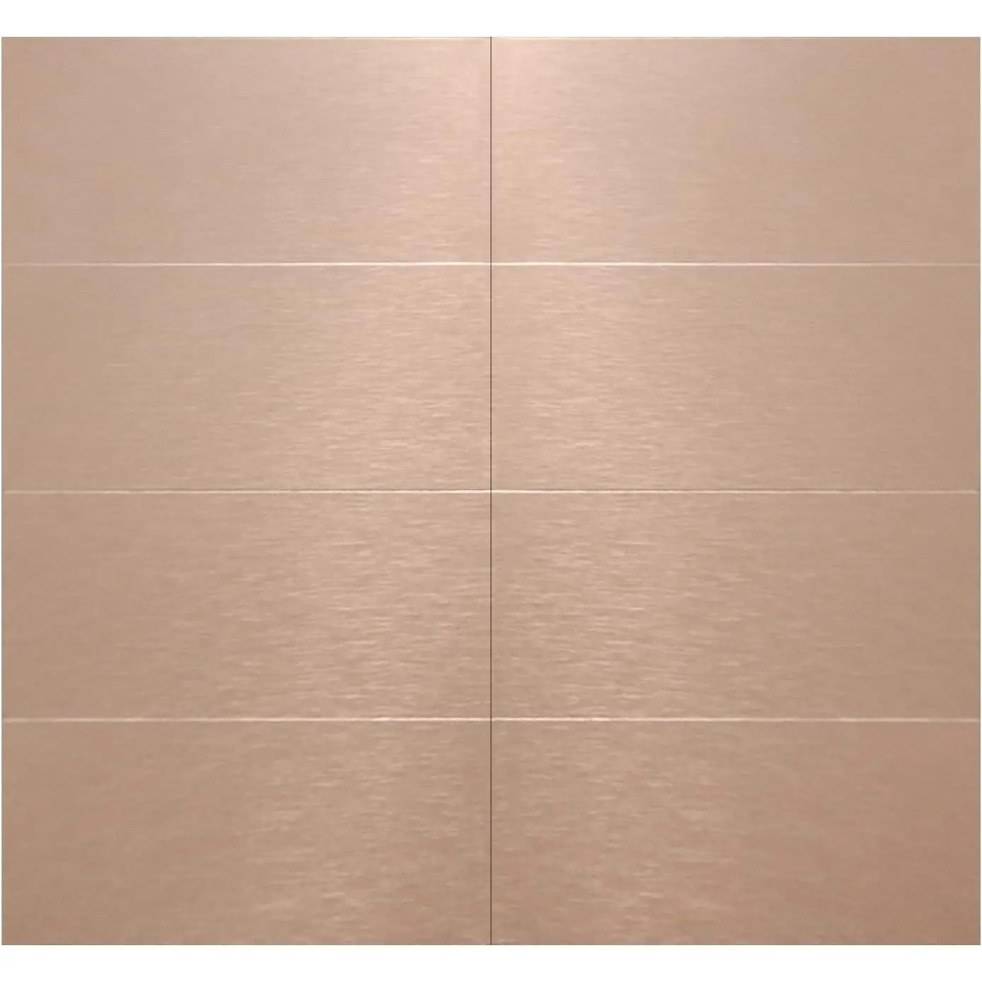 Peel and Stick Backsplash Panels - 3"x6" Brushed Copper Kitchen Wall Decor, 80-