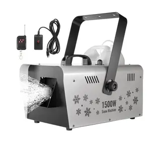 fathersdaygift VEVOR Snow Machine, 1500W Snow Maker Machine with 2 Remotes Control and 5L Large Capacity Water Tank, High Output Snowflake Maker Stage Snow Effect for Christmas, Halloween, Wedding, DJ Parties