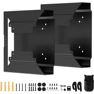 2-Pack Mini PC Mount for HP Wall VESA Under Desk Mount or Mount to a Monitor Arm for HP EliteDesk 800 G4 G3 G5 G9 EliteDesk 705 805, Pro Mini 400 260, ProDesk 400 405 600 Mini PC with Pen Holder