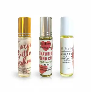 Scented Body Oil Roll-On, 3 Fragrances & Variety Pack, strawberry pound cake, Cocoa Butter Cashmere, Sugared Vanilla Waffle Cone choose scent Aroma truly luxury moisturize oil
