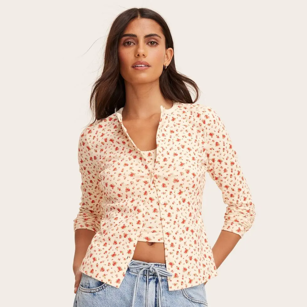 Women's Pointelle Cardigan - Parke