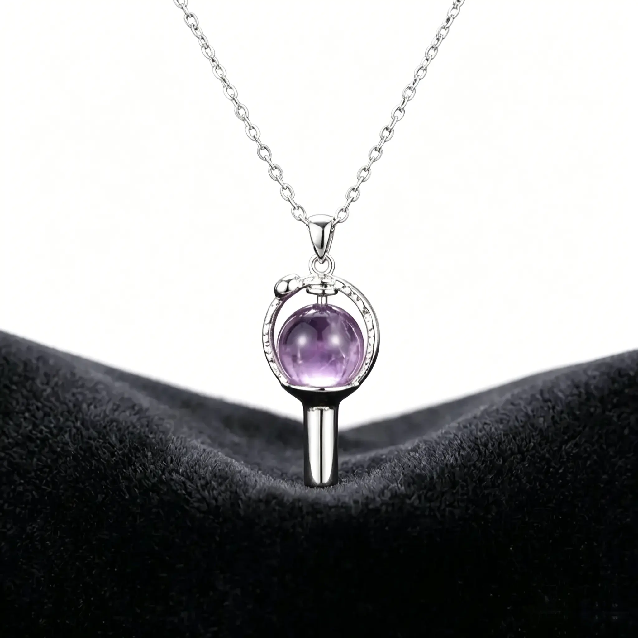 Fan Support Light Stick Pendant Necklace - Cute Clavicular Choker, Anime Charm, Cable Chain, Chain Jewelry Gift for Fans, Anime Charm Necklaces, Cable Chain Necklaces Versatile Heart