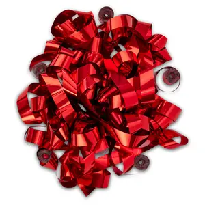 Red Metallic Streamers – 20-Pack Reflective Foil for Valentine’s Day, Weddings & Bold Celebrations
