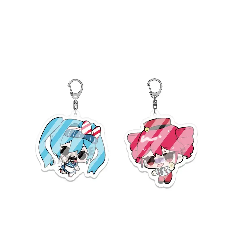 Vocaloid Acrylic Keychain, Miku, Kasane Teto Keychain