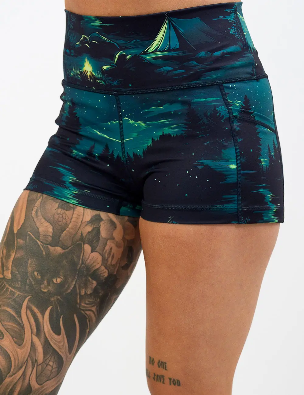 CVG Fireside Shorts, Soft Polyester-Spandex Fabric, Print Design