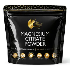Coco March N.M.D Magnesium Citrate Powder - Mineral Dietary Supplement - 45 Servings per Bag Edible Fitness
