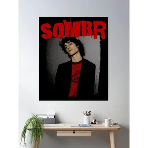 Vintage Grunge Style Sombr poster  any size