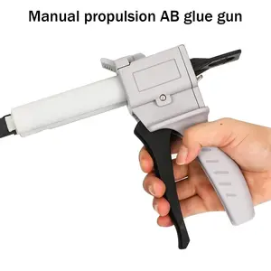 Handheld 50ml Dual Cartridge Dispensing Gun – Adjustable 1 to 1 Ratio Manual Applicator, Suitable for Epoxy Resin, Resin, and Sealant, Adhesives