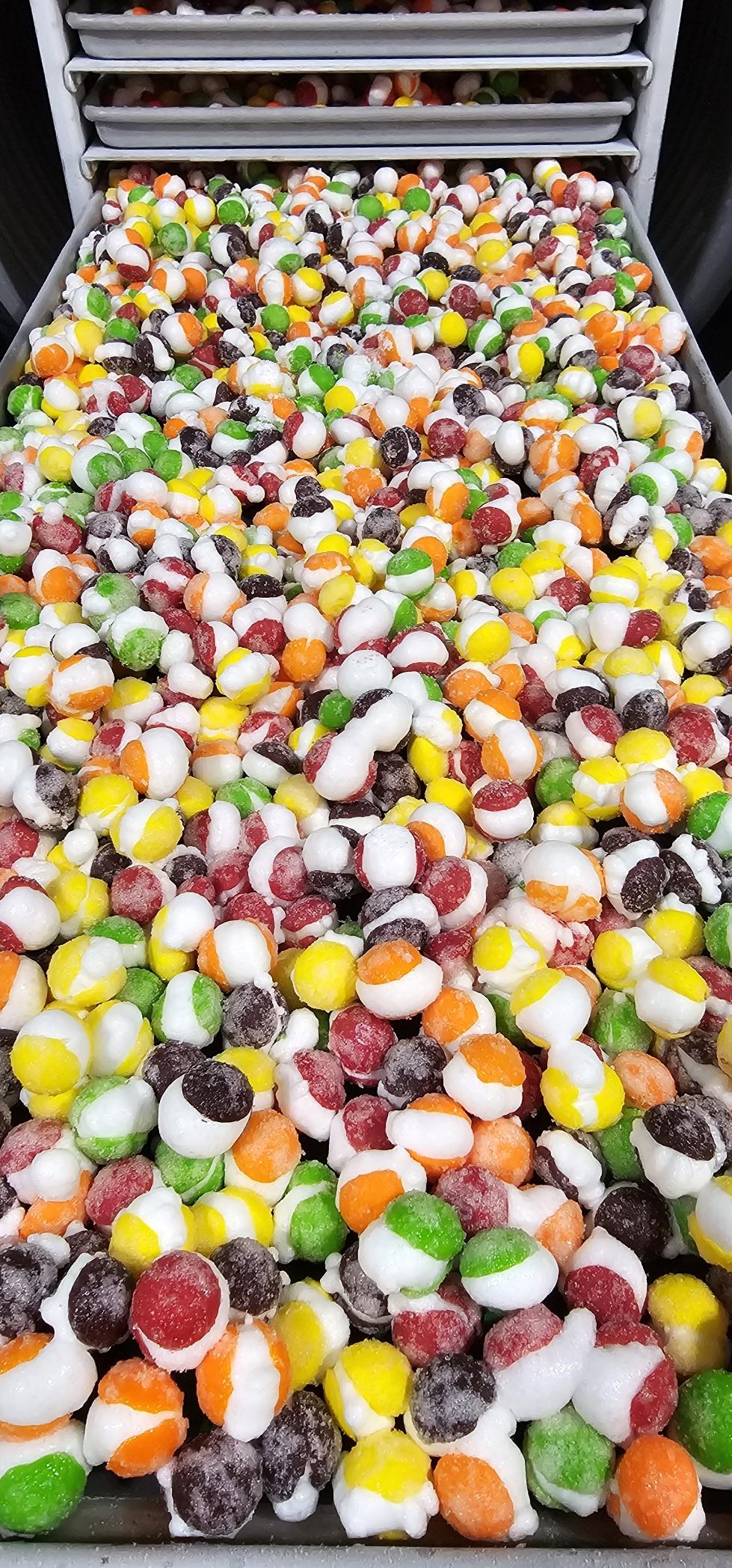 Freeze Dried Skittles (Regular Krunchiez) - Fruity Flavor, Gluten-Free, 10 Servings - Candy, Snack Candies Candies Snack, freeze dried candy, freeze dried skittles, sweet, crunchy Bonbon
