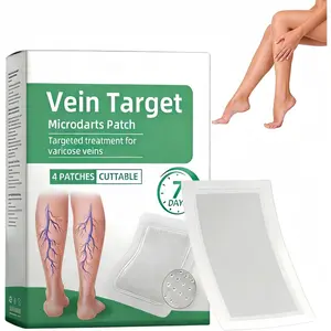 Vein Target Microdarts Patch,Professional Varicose Veins for Legs,Supports Healthy Circulation,Natural Varicose Vein Patches for Leg,Improves the Appearance,All Skin Types (Green, 1-Box)