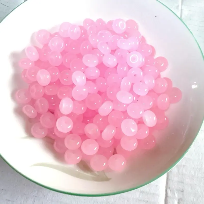 【A007 】5mm x 8mm Flat Donut Glass Beads Set, Unique Design Beading Accessories, DIY Bead Art Supplies for Bracelet & Necklace Jewelry Making, Beads For Crafts, Craft Embellishments
