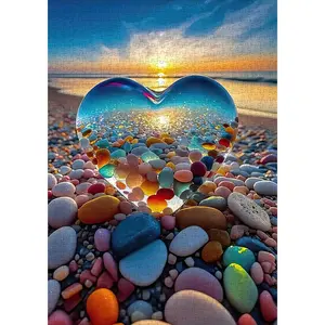 Love Pebble Beach Puzzle, 1000 Piece Adult Puzzle, Impossible Difficulty Level, Fun & Challenging Jigsaw Puzzle for Adults, Puzzle Game