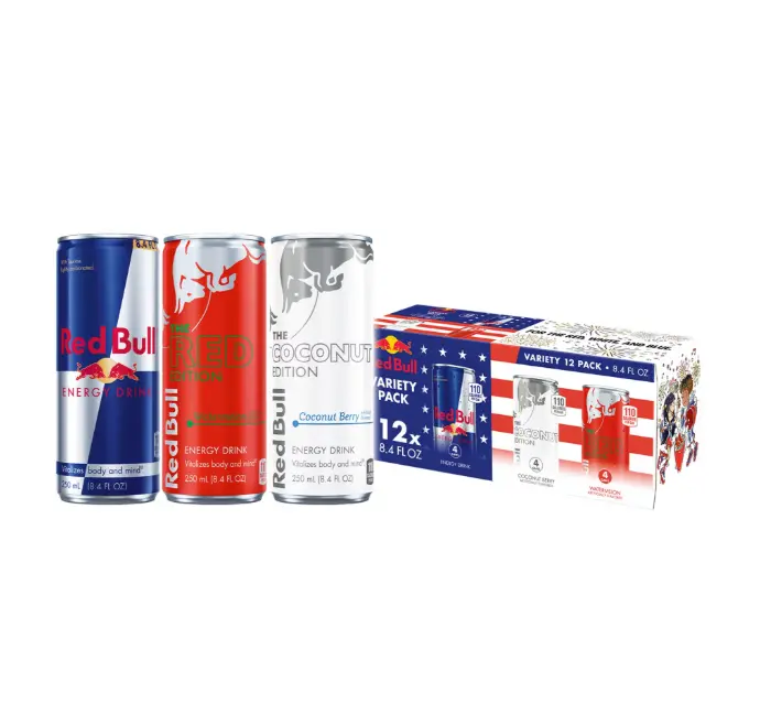 Red Bull Energy Drink Summer Celebration Variety Pack, with 80mg Caffeine,  Taurine & B Vitamins, 8.4 fl. oz.