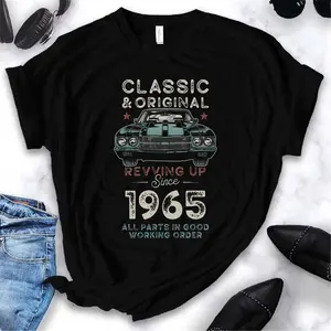 Born 1965 Classic Muscle Car 60th Birthday T-Shirt_1