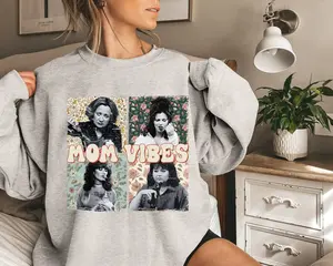 Unisex Cotton Streetwear Tops - Vintage Mom Vibes Thug Life Sweatshirt, 90s Mom Life Sweater, Everyday Mother's Day Gift