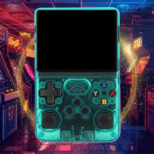 Wuds R36s Retro Handheld Game Console, 3500mah Battery, 64GB TF Card, Supports over 16000 Games, Portable 3.5 Inch IPS Screen, Handheld Gaming Console