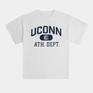 EE UConn Athletic Dept Graphic T-Shirt – Vintage College Style Unisex Oversized Cotton Tee